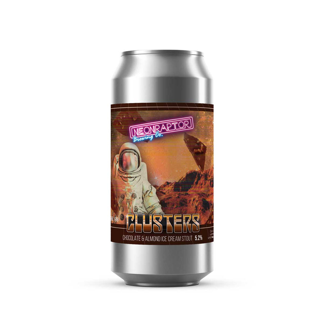 Clusters - Chocolate & Almond ice Cream - Case of 12 Cans (440ml)